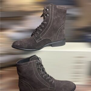 Diesel brown suede boots